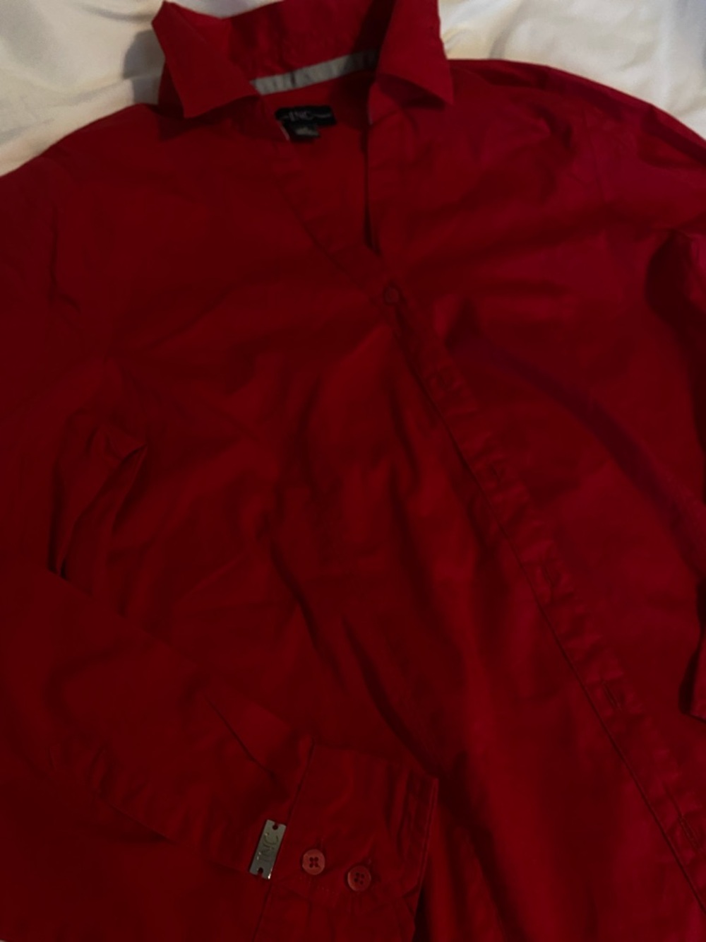 Red button up - Picture 2 of 4